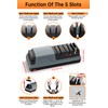 5 in 1 Electric Knife Sharpener Multifunction, Professional Knife Sharpener