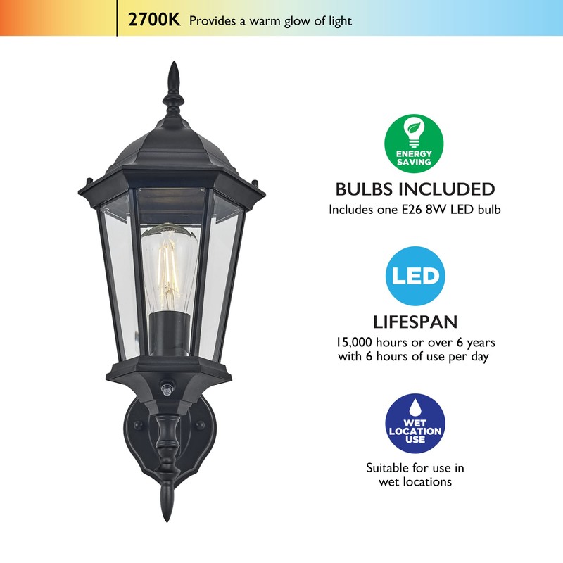 Design House 589556 Oak Creek Outdoor Wall Light Dusk to