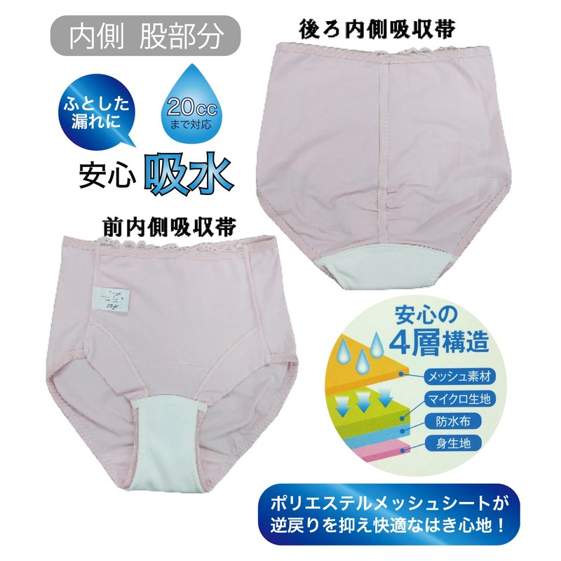 Women's Incontinence Shorts, Set of 2, Incontinence Pants, Light Incontinence,