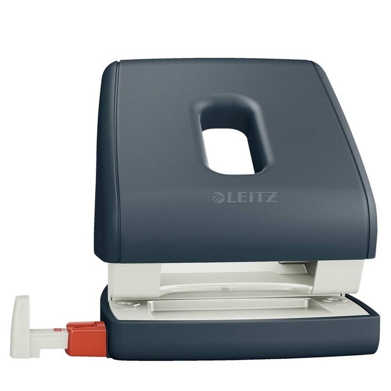 Leitz Hole Punch, 30 Sheet Capacity, Cosy Range, Velvet Grey,