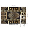 Retro Black Gold Greek Key Meander Luxury Placemats for Dining