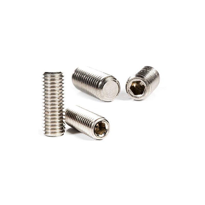 M5 (5mm x 6mm) Grub Screws Flat Point Stainless Steel