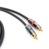 JORINDO Dual 6.35mm Male to Double RCA Male Cable Audio