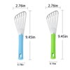 2 PCS Fish Spatula，Square Slotted Egg Spatula Turner with Stainless