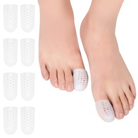 Big Toe Protectors Breathable Toe Caps Toe Cushions 8 Pack Gel Toe Protectors Sleeves Prevent Pain of Corns Blisters,Calluses,Hammer Toe Protector Covers Toe Guards