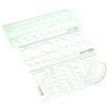 napkery 3 Pieces Plastic Geometric Drawings Templates Rulers Tool Set