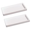 Countertop Silicone Tray - 2 Piece Large Bathroom Vanity Tray,