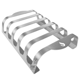 mocisa Rib-Rack Size L (5 Pieces) | Rib Holder with Handles | The Professional Tool for Rib Grilling | Stainless Steel | Food Safe | Made in Bavaria | for 5 Juicy and Delicious Spare Ribs |