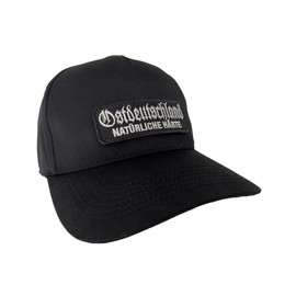 No Face No Name Baseball Cap East Germany Natural Hardness in Black I Unisex Freely Adjustable I Embroidered Patch I Snapback Cap Cap Hat, black