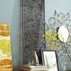 GUSUWOD Metal and Rattan Wall Decor, 17" W x 54"