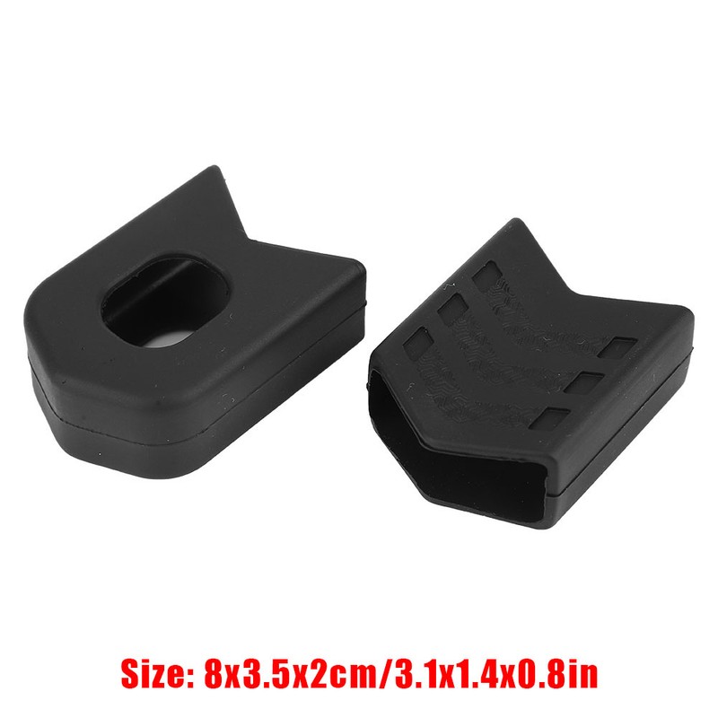 2 Pair Cycling Silicone Crank Cover Protective Case Bicycle Accessory