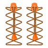 55 Sport Elastic Lock Shoelaces - Orange Pattern