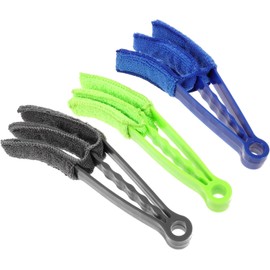 Anneome 3piezas Cepillo De Limpieza para Persianas De Salida De Aire De Coche Cepillo para Limpiar Salidas De Aire Herramienta De Limpieza Portátil para Ventanas De Automóviles