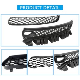 Collect Light Front Upper Lower Grille For 2015-2021 Dodge Charger SRT Scat Pack Daytona Mesh Bumper Grill 68394592AA 68417505AB