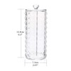Acrylic Makeup Cotton Round Holder, Luxspire Clear Diamond Pattern Cotton