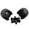 Saelno 7/16" to 1" L075 Flexible 3-Piece L-Jaw Coupling Coupler