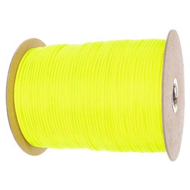 Paracord Planet Paracord (más de 50 colores) – carretes de 105 m – carretes de 76.2 m – madeja de 30.5 m, Amarillo Neón, 30.5 m