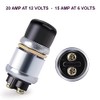 Engine Start Push Button Momentary Start Switch 6/12/24 Volts Weatherproof