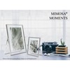 MIMOSA MOMENTS Silver Metal Floating Picture Frame (Silver, 4x6)