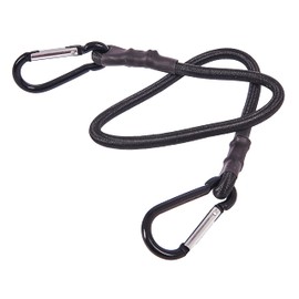 Amtech 24" Bungee Cord with Dual Carabiner Clips, 8mm Heavy-Duty Elastic, For Quick Tie-Downs and Garage Organisation.
