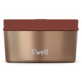 S'well Stainless Steel Food Canister, 16oz, Mauve Pyrite, Single Walled Durable Construction, BPA Free, Dishwasher Safe
