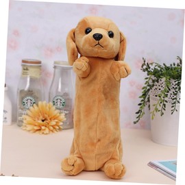 Operitacx Cute Kawaii Pencil Case Holder Adorable Puppy Design Mini Toiletry Bag for Boys and Girls Makeup Organiser Brush Holder Fluffy Bag Pencil Organizer Case