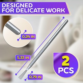 2 Pcs Pottery Scoring Tool – 5.33" Clay Scoring Tool for Carving, Trimming & Molding | Stainless Steel Tips & Sturdy Aluminum Alloy Handles - Designed for Sculpting Clay, Ceramics, and DIY Craft Work