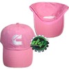 Pink Dodge Cummins Cap Hat Embroidered Center Set Logo