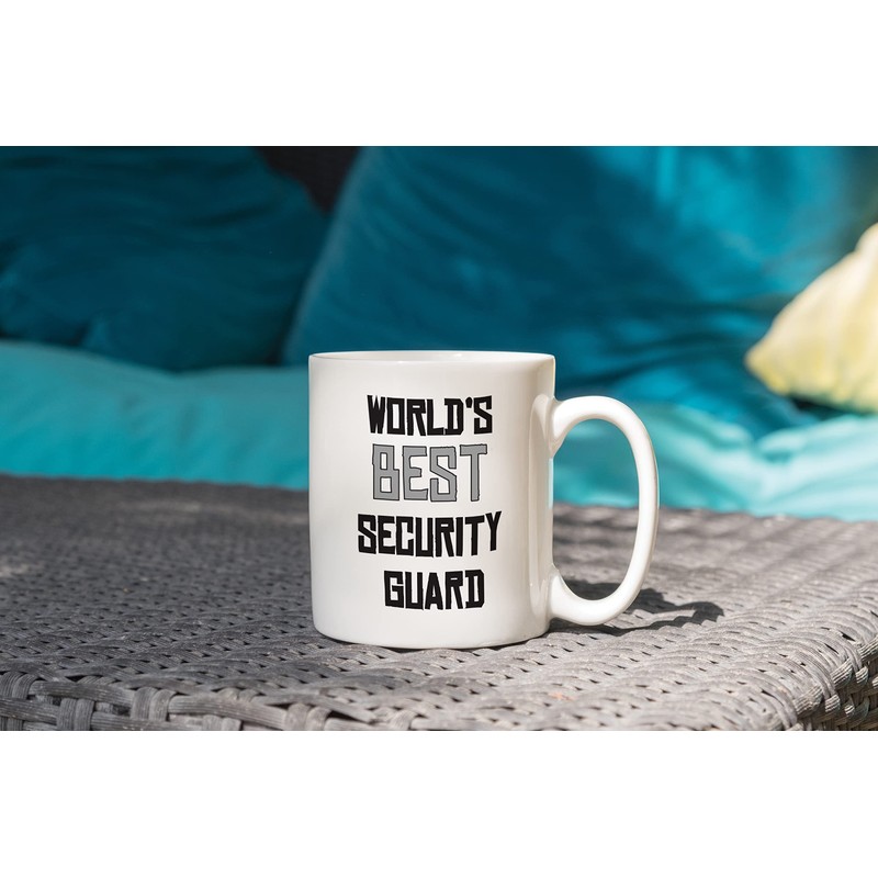 Elanze Designs World's Best Security Guard Taza de café de