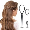 Updo Pins 2P Bun Hair Hook 1 Set Ribbon Bell (WFLQLS2) / 올림머리 핀 2P 똥머리 헤어 고리 1set 리본 방울 구 (WFLQLS2)