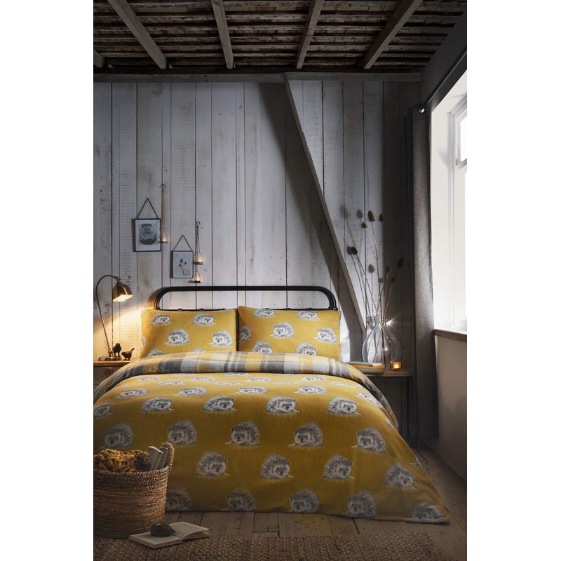 Dreams & Drapes Colville Check-100% Brushed Duvet Cover Set, 100%