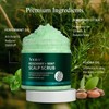 VOERUY Scalp Scrub, Rosemary Scalp Exfoliator Scrub Shampoo, 2-in-1 Scalp