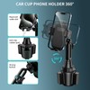Flaviao Adjustable Cup Phone Holder for Car - 360° Rotation,