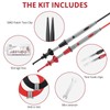 BINTA 25PCS Silicone Multimeter Test Leads Kit CAT Ⅲ 1000V