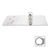 Business Source 3-Inch Round Ring View Binder - White (09959)