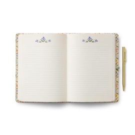 RIFLE PAPER CO. Journal with Pen | Hardcover Journal with Foil Accents, (144 Pages, Elastic Band Closure, Pocket for Extra Storage), Estee