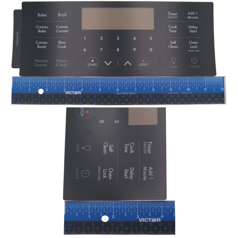 Supplying Demand 316655001 3016970 Range Black 30 Button Clock Overlay