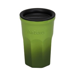 Good Plus (GoodPlus+) Vacuum Insulated Stainless Steel Tumbler with Lid (Air Zero) 15.9 fl oz (450 ml) (Gradient Green) Hot and Cold Insulation, Slide Lid, Keeps Temperature During Drinking Time,