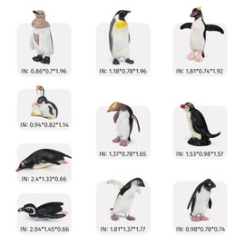 GAICOM 10PCS Polar Penguin Figure Playsets Penguin Model Toy Desktop Decoration Collection Party Favors Toys for Boys Girls Kids