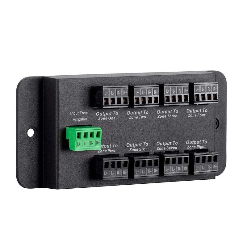 Monoprice 8 Zone Single Input Speaker Distribution Hub, Connect Up