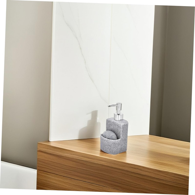 CAXUSD Multi-use Dish Soap Dispenser Sponge Holder for Kitchen Bathroom