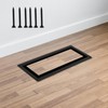 3 Pack 4x10 Flush Mount Floor Register – Heavy-Duty Matte