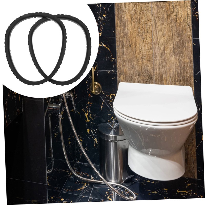 Operitacx 2Pcs Toilet Stool Liners Fixing Ring Durable Accessories for