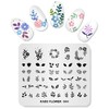 KADS New Nail Stamping Plate Flower Nature Nail Art Stamp