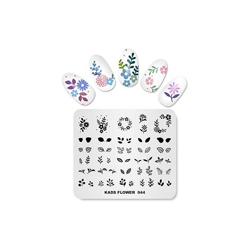 KADS New Nail Stamping Plate Flower Nature Nail Art Stamp