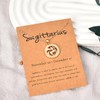 Sagittarius Zodiac Gift Gold Necklace for Women Teen Girls Astrology