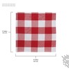 Encasa XO Cotton Napkins Set of 12 | Buffalo Red