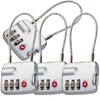 4 Pack TSA Approved Luggage Lock for Suitcases, Backpack, and