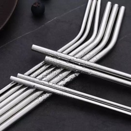 Alsu-eobseum 스텐 빨대 35cm 스테인레스 스트로우 30cm 개입 텀블러 7mm 스테인리스 [Q. 4x08c 곡선형 개 직선형 개 세트] Stainless Steel Straw 35cm Stainless Steel Straw 30cm Engagement Tumbler 7mm Stainless Steel [Q. 4x08c Curved Dog Straight Dog Set]