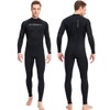 Men One Piece Swimsuit with Back Zipper Quick Dry Long